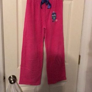 Pink soft pajama pants